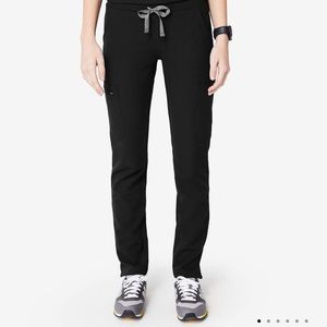 Figs Yola Skinny Scrub Pants-Medium Black